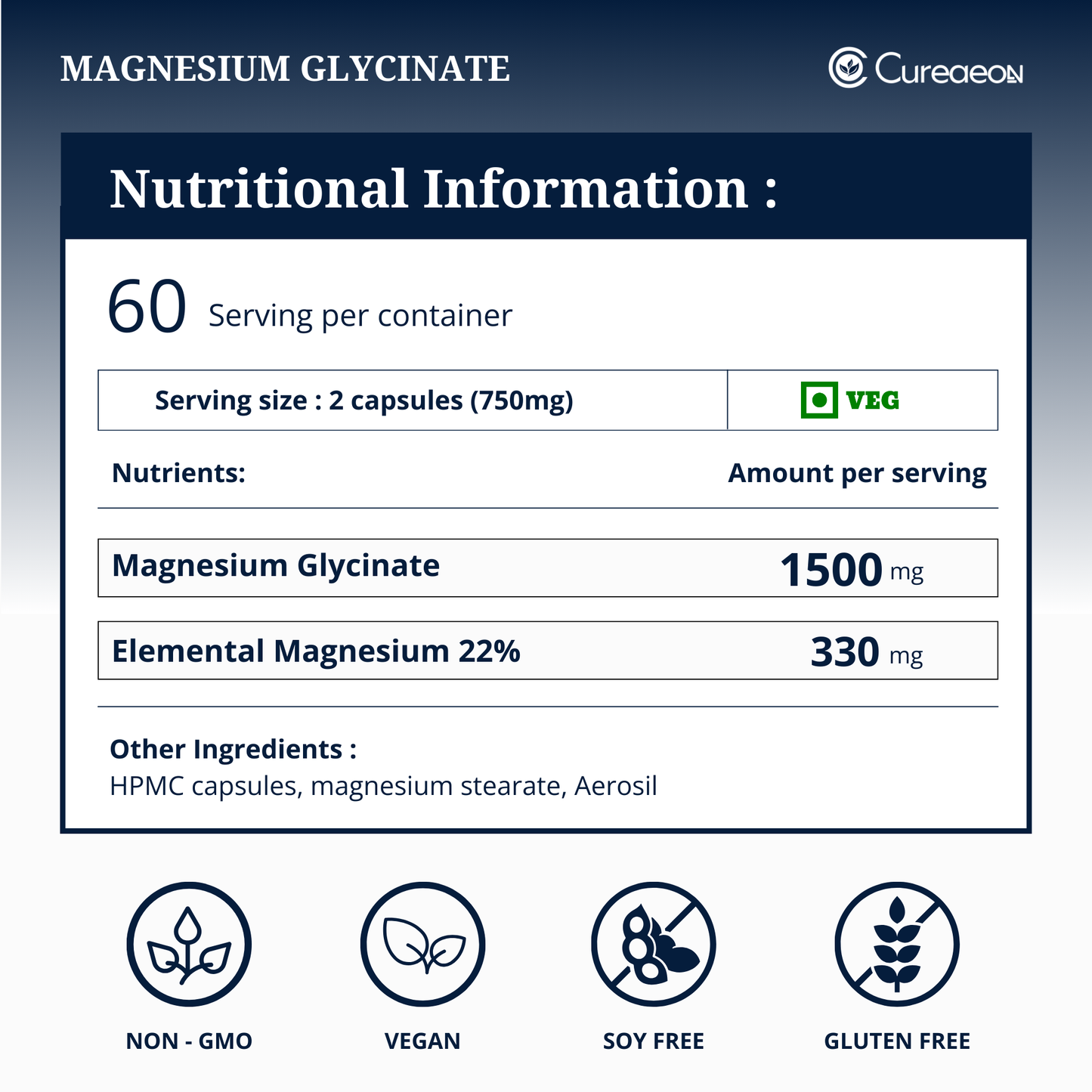 Magnesium Glycinate - Cureaeon