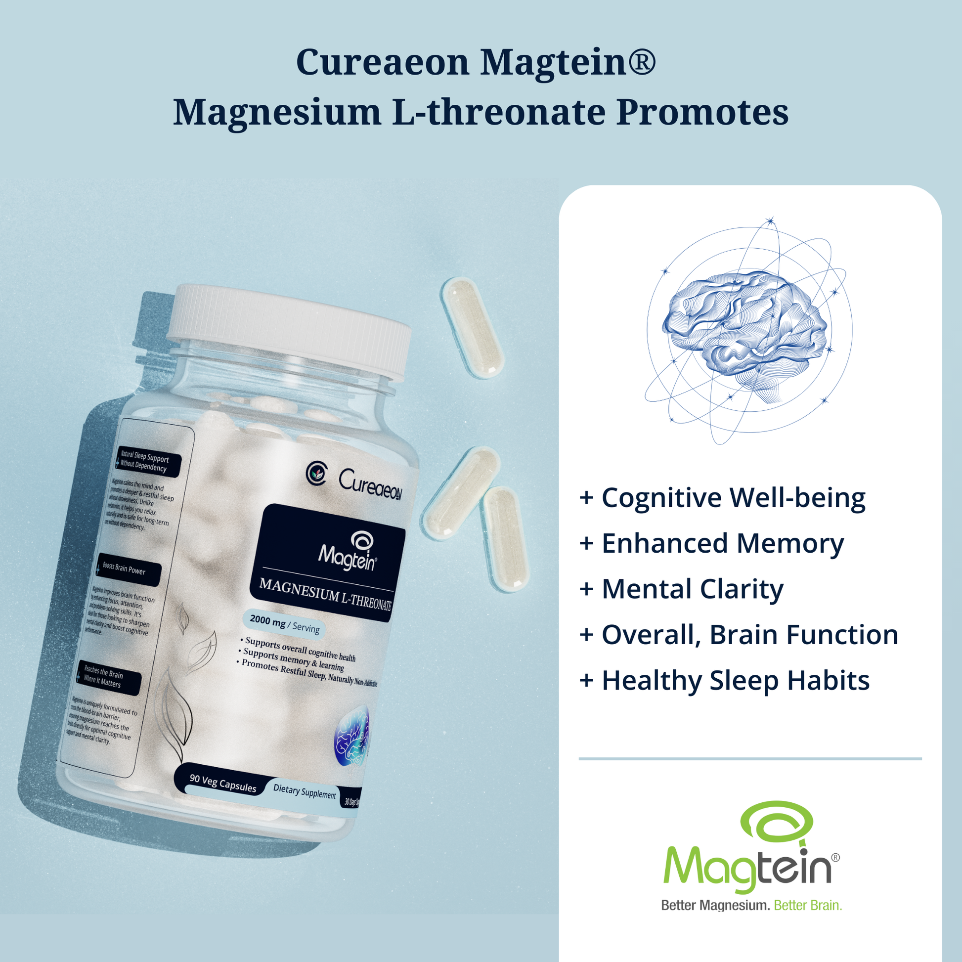 Magtein Magnesium L-Threonate - Cureaeon